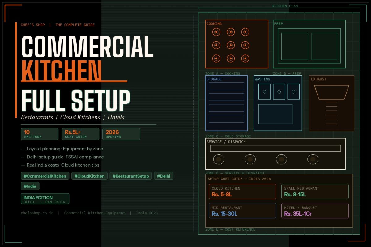 commercial kitchen full setup