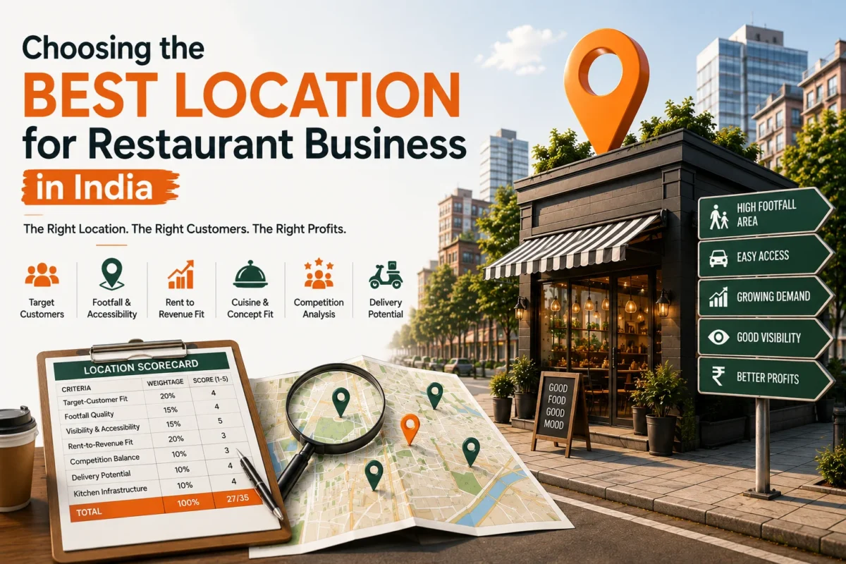 best location for restaurant business in India