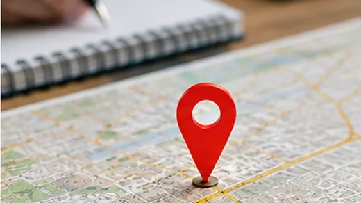 Location mapping study for a cafe site