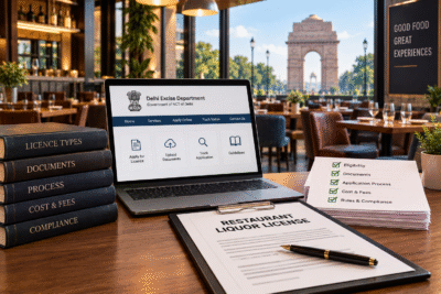 restaurant liquor license in delhi