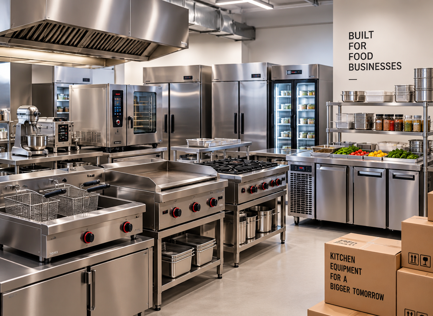 Commercial kitchen equipment manufacturing and supply
